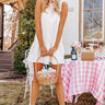 Happiest Girl In The Room Shift Dress In White Image - 1