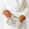 Forever In Love Embellished Clutch Image - 1