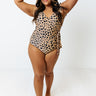 Wild Side Leopard One Piece Swimsuit in Iced Mocha Curves Image - 1