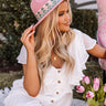 Embrace The Coast Felt Fedora In Blush Image - 1
