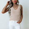 Summer Hot Spot Knit Tank In Birch Image - 1