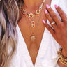 Look Amazing Layered Necklace In Clear Image - 1