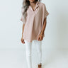 California Cabana Shift Top In Blush Image - 1