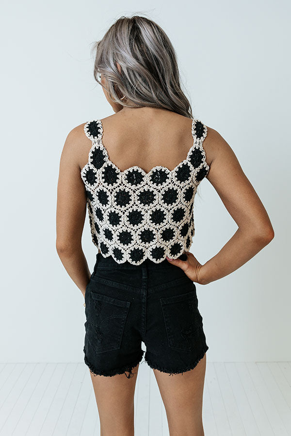 Sunshine And Good Times Crochet Tank Image - 5