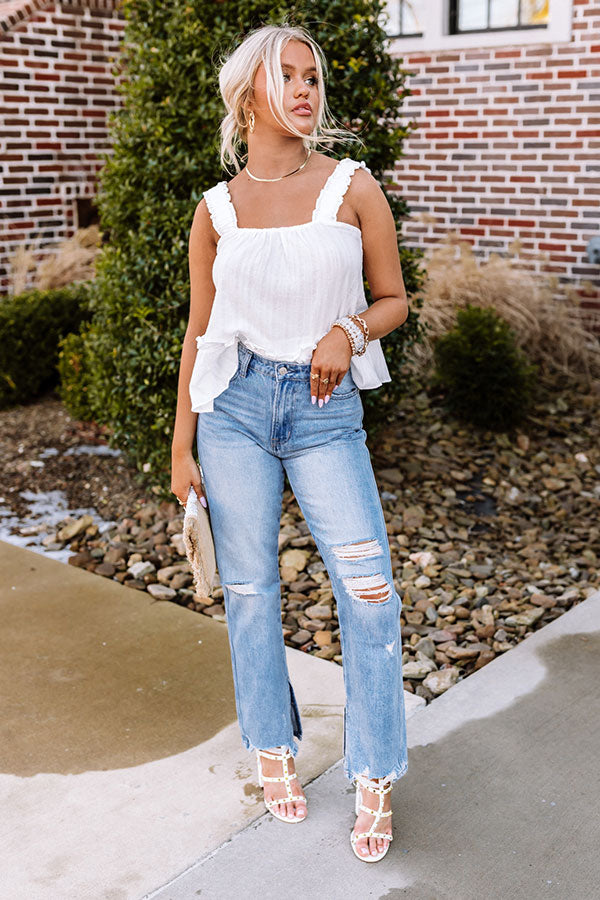 The Leena High Waist Distressed Relaxed Jean Image - 1