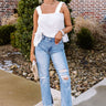 The Leena High Waist Distressed Relaxed Jean Image - 1