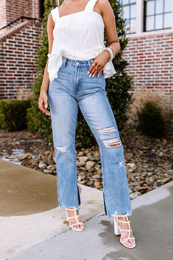 The Leena High Waist Distressed Relaxed Jean Image - 3