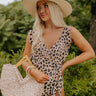 Wild Side Belted One Piece Swimsuit in Iced Mocha Leopard Image - 1