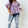 Pick A Spot Shift Top In Lavender Curves Image - 1