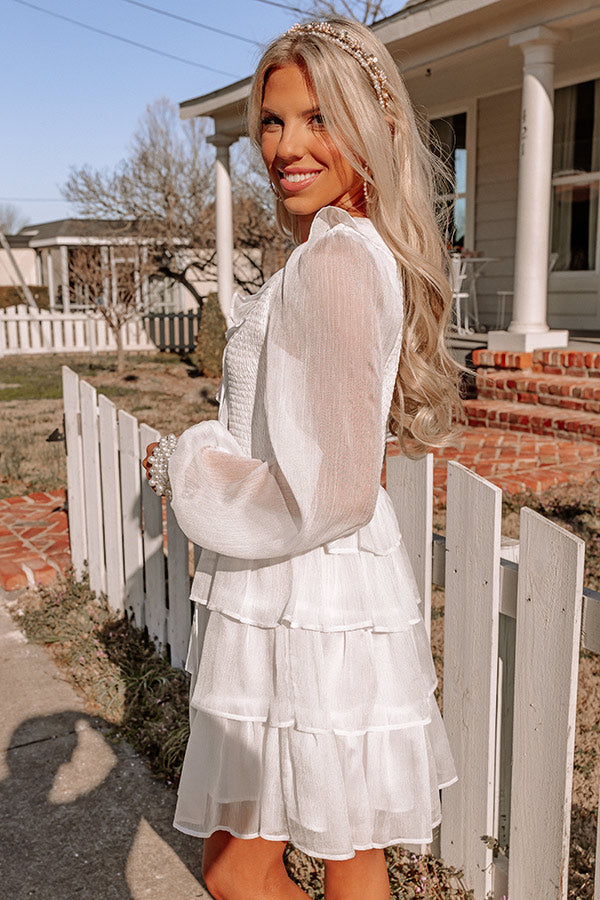 Hamptons Forever Smocked Dress In White Image - 4