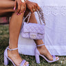 Photoshoot Ready Quilted Crossbody In Lavender Image - 1