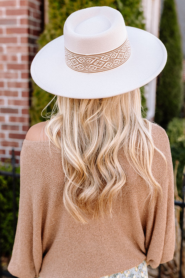 Feeling Good Felt Fedora In Cream Image - 3