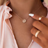 Kendra Scott Stamped Dira Coin Pendant Necklace In Rose Gold Image - 1