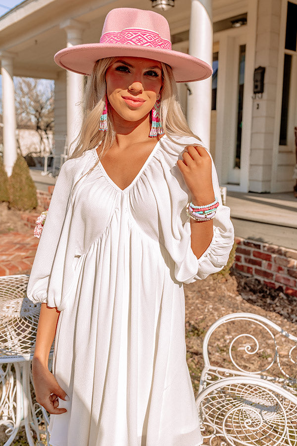 Sweet Remedy Babydoll Dress In White Image - 3