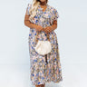 Happiest Days Floral Midi In Navy Curves Image - 1