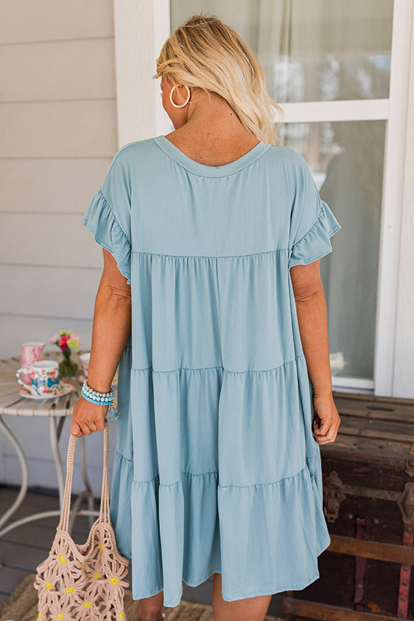 Ready To Party Babydoll Dress In Ocean Wave Curves • Impressions Online ...