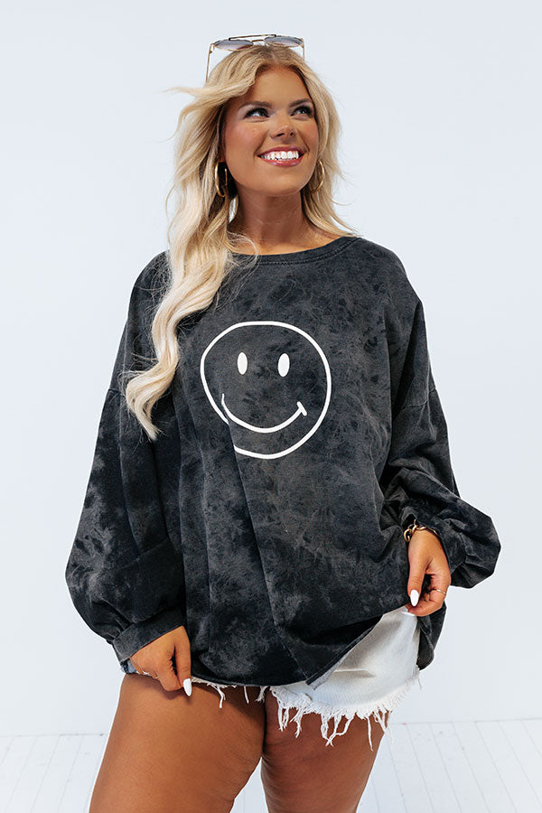 Saturday Smiles Sweatshirt Curves Image - 5