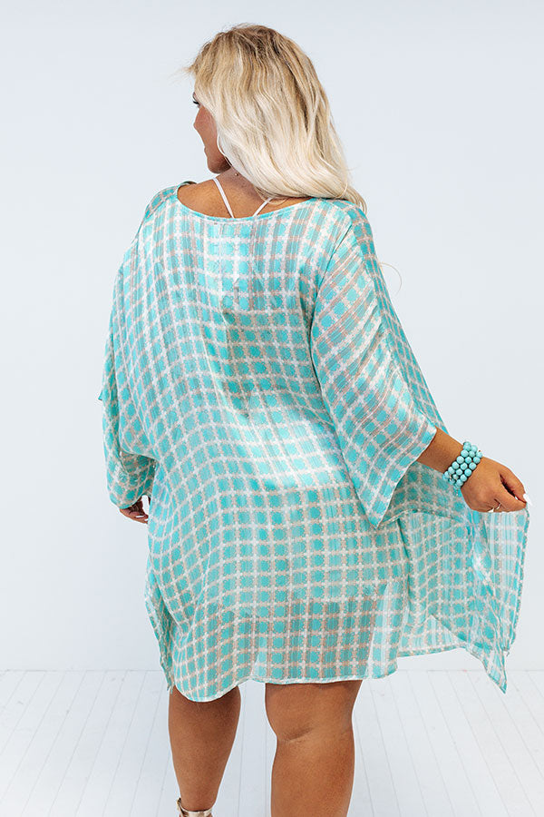 Unbeatable Sights Sequin Shift Tunic In Champagne Curves