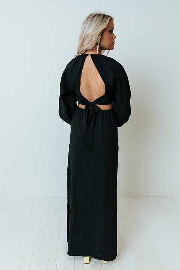 Mood Board Cut Out Maxi In Black Image - 4