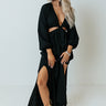 Mood Board Cut Out Maxi In Black Image - 1