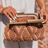 Vitamin Sea For Me Woven Clutch In Iced Mocha Image - 1