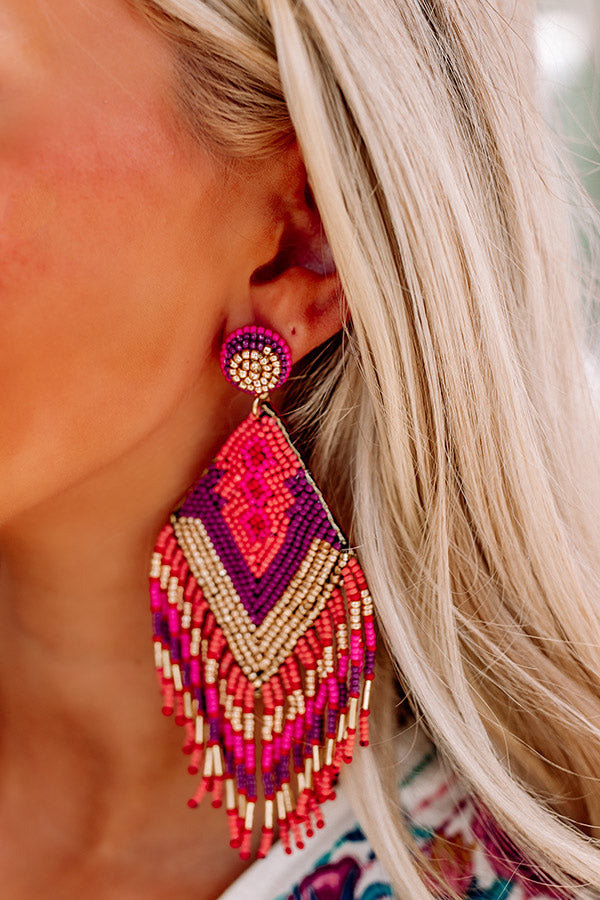 Tropical Tales Beaded Earrings Image - 2