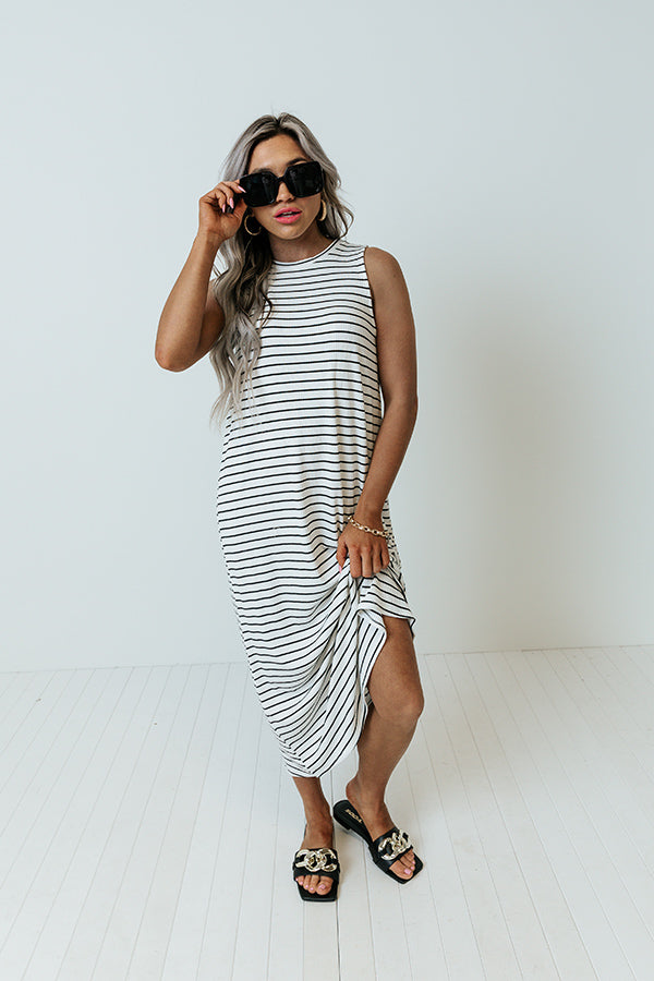 Yacht Or Not Stripe Midi Image - 4