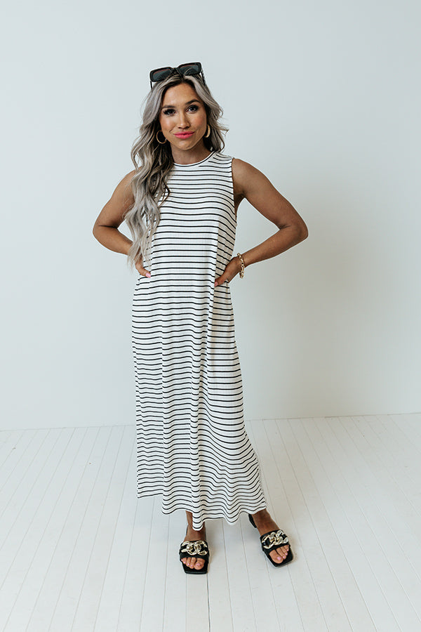 Yacht Or Not Stripe Midi Image - 3