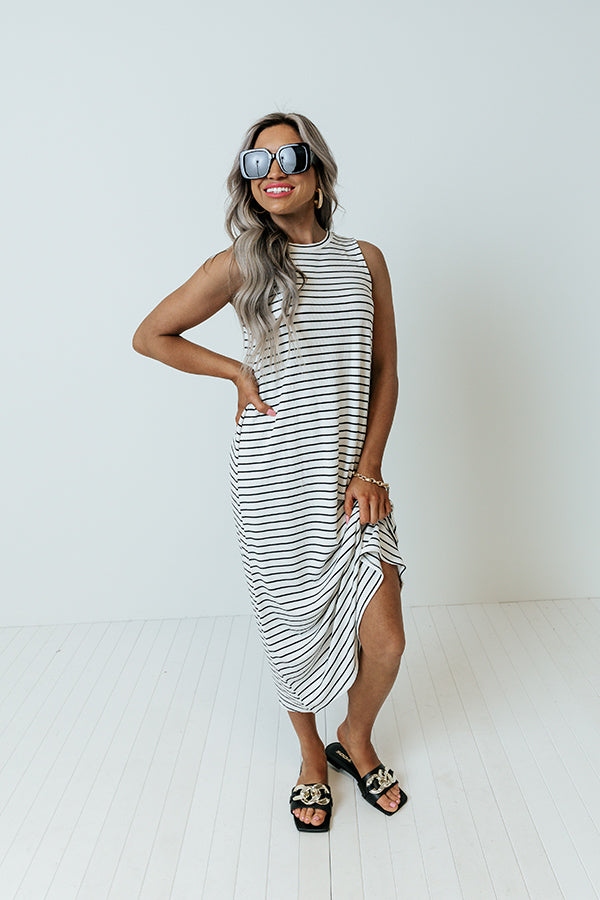 Yacht Or Not Stripe Midi Image - 2