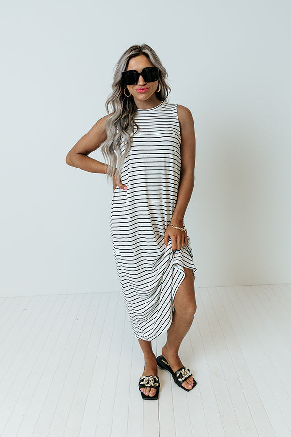 Yacht Or Not Stripe Midi Image - 5