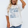 Blame It On My Roots Distressed Boyfriend Tee In Stone Curves Image - 1
