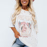 Roam Free Distressed Boyfriend Tee In Stone Curves Image - 1