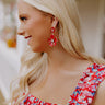Beauty And Blooms Earrings In Red Image - 1