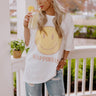 Happiness Vintage Graphic Oversized Tee Image - 1