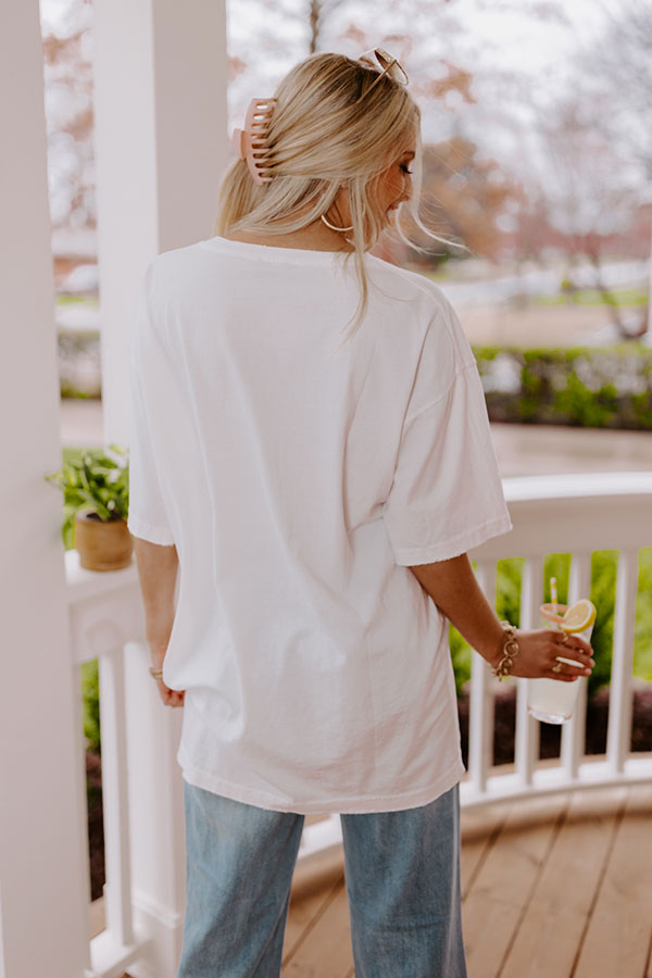 Happiness Vintage Graphic Oversized Tee Image - 1