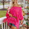 Made For Merriment Shift Top in Hot Pink Curves Image - 1