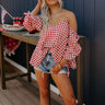 Trendy Girl Gingham Top Image - 1