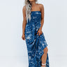 Sunrise Kisses Smocked Maxi In Blue Image - 1