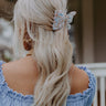 Fresh Blooms Hair Claw Clip in Ocean Blue Image - 1