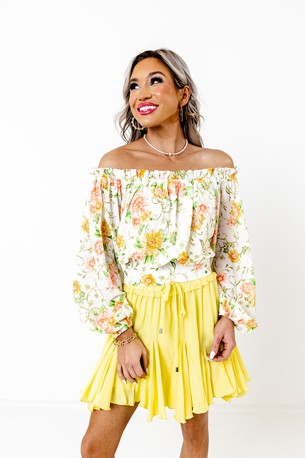 Spring Into Action Floral Top