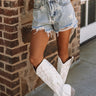 Stargazing Midrise Distressed Shorts Image - 1