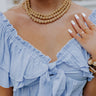 Favoring Florida Layered Necklace In Beige Image - 1