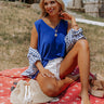 Summer Firework Shift Top In Royal Blue Image - 1