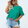 See You Around Shift Tee In Green Curves Image - 1