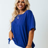 See You Around Shift Tee In Royal Blue Curves Image - 1