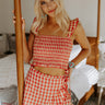 Hey, Firecracker Gingham Smocked Top Image - 1