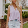 Happier Now Shift Tank In Lavender Image - 1