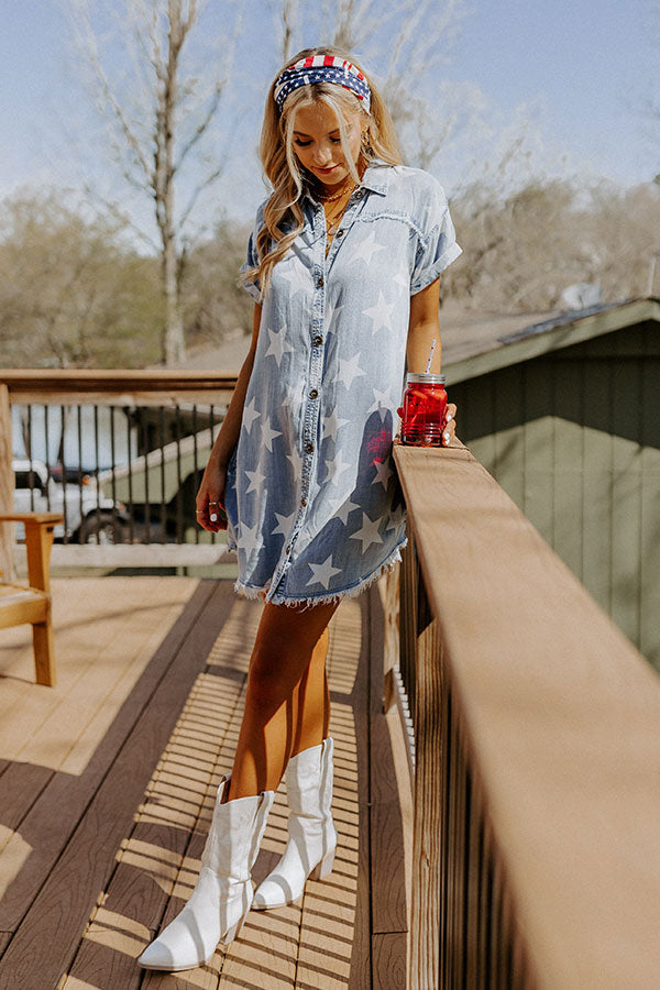 Summer Glow Chambray Dress Image - 1