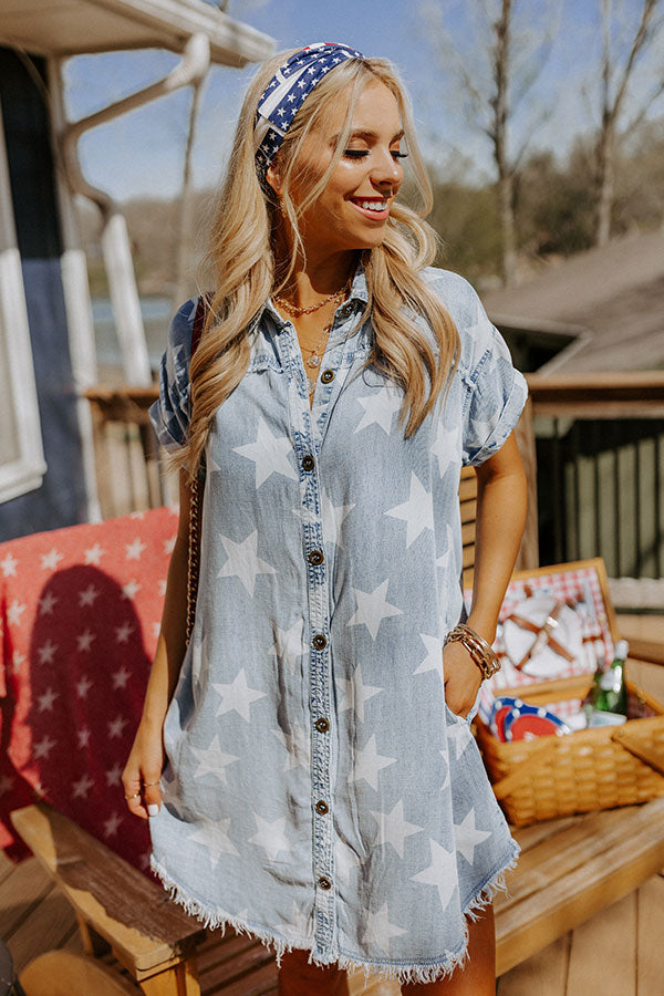 Summer Glow Chambray Dress Image - 2