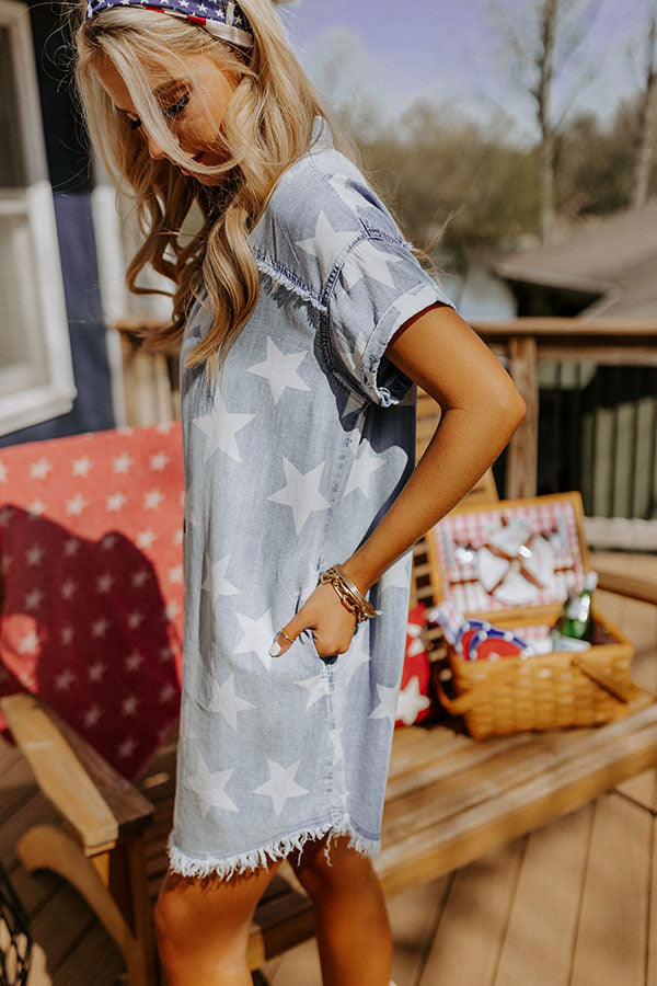 Summer Glow Chambray Dress Image - 3